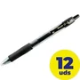 Pilot Bolígrafo de Tinta Gel G-2 Negro Retráctil (Set de 12)